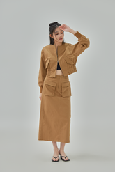 Tian High Waisted Cargo Skirt